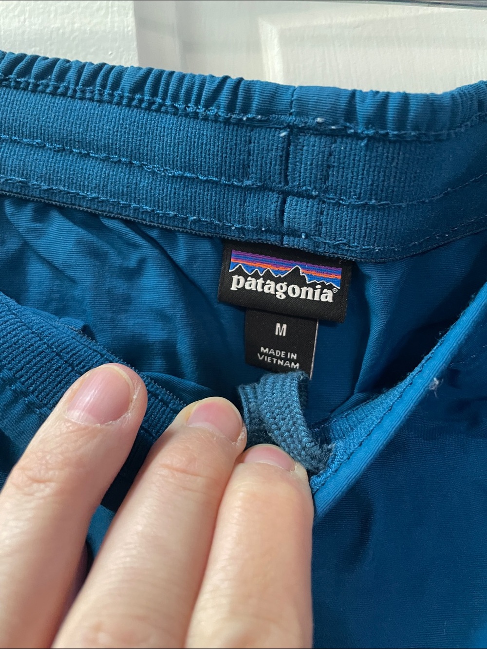 Patagonia Blue Elastic-Waist Active Shorts - Picture 3 of 5